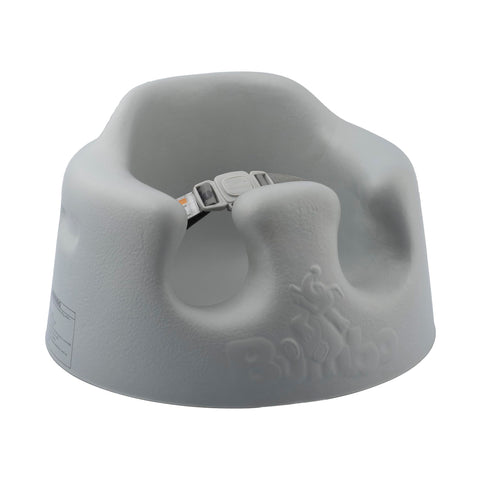 Bumbo Baby Floor Seat with Adjustable Harness 3 Months Plus - Sit Me Up Baby Seat - Floor Chair for Babies - Cool Grey
