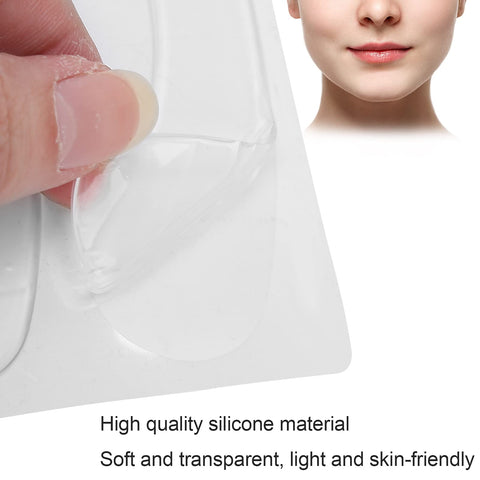 4pcs Silicone Lip Anti-Wrinkle Patch, Facial Wrinkle Patches, Reusable Transparent Skin Wrinkle Smoothing Patch for Smoothing Eye