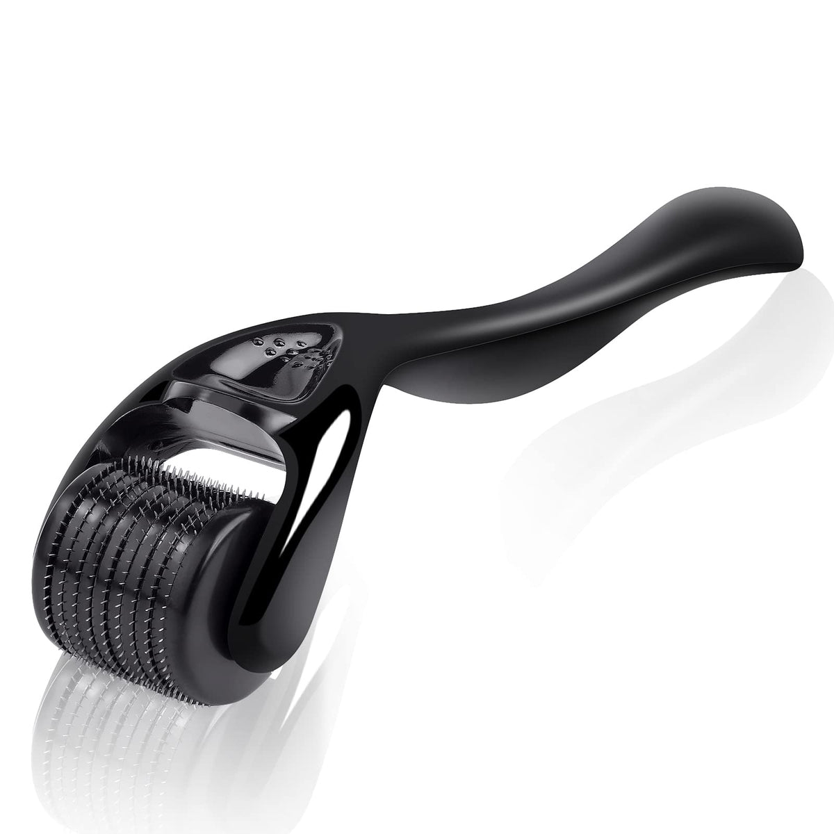 URAQT Derma Roller, 0.5mm Beard Roller, Titanium Micro Needling Roller for Men and Women, Beard Growth Roller for Stimulate Hair Growth, Facial Skin Care, Scar Removal