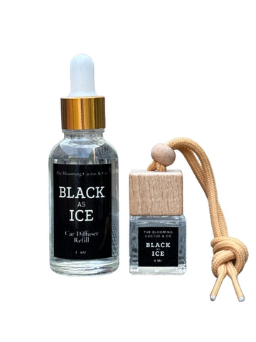 Car Diffuser with Refill included | Car scented on the go | Car Freshener (Black Ice (Type))
