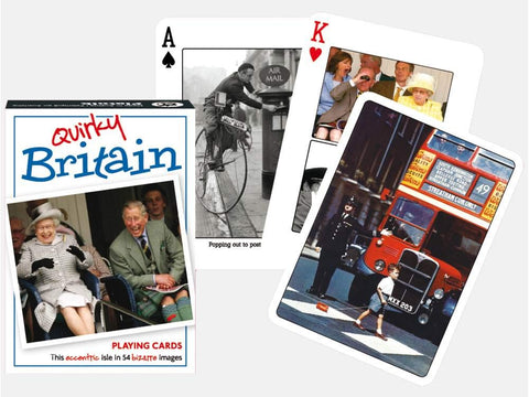 Gibsons Quirky Britain Single Deck Playing Cards from Piatnik | Card Game | Pack of Cards