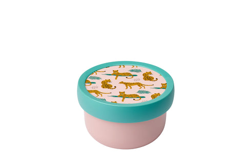 Mepal - Fruitbox Campus - Snack box for kids - Dishwasher and microwave safe - BPA free - 300 ml - Leopard
