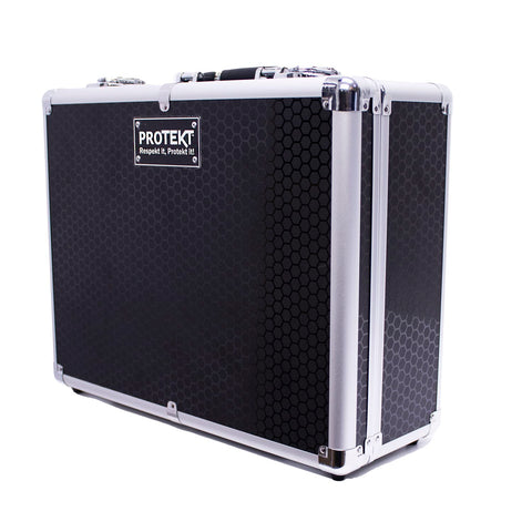 Protekt Universal Utility Flight Case CPFM Plus Series Pick and Fit diced Foam Briefcase, Storage Case for Lighting Controllers, Small DJ Controllers, Cables, Audio Equipment and More