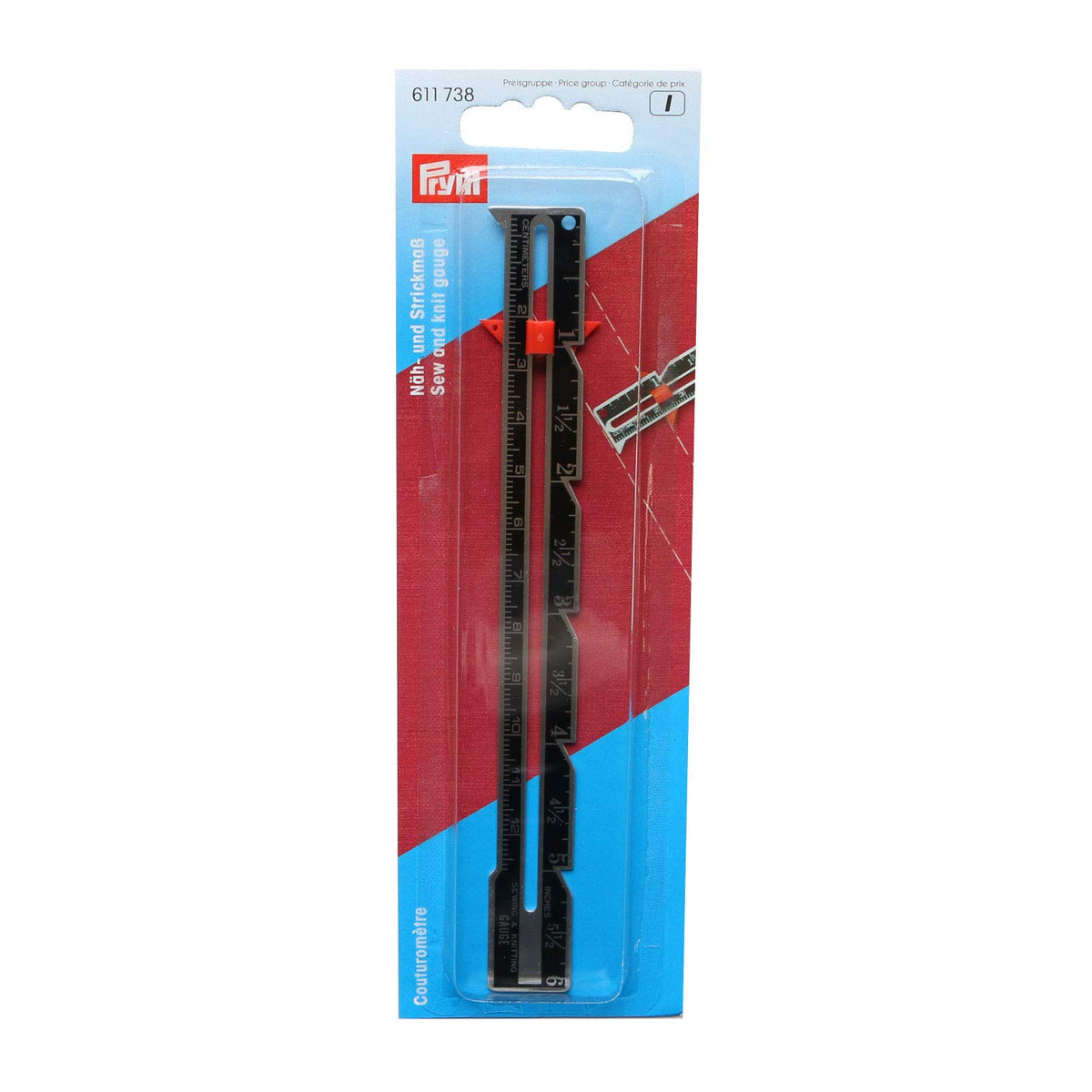 Prym Sew and Knit Gauge cm/inch