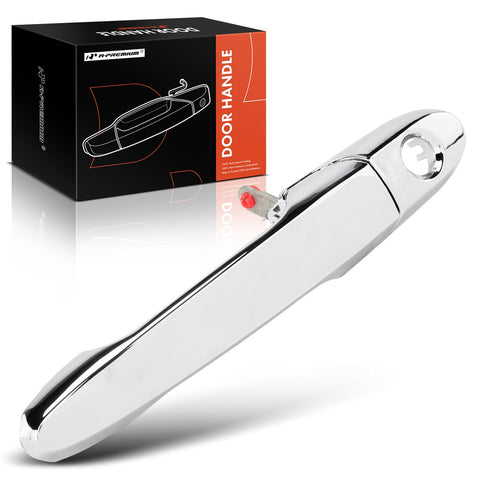 A-Premium Front Driver Side Exterior Door Handle with Keyhole Compatible with Chevrolet Impala, Impala Limited, Cobalt & Buick LaCrosse, Lucerne, Allure & Pontiac G5, Solstice & Saturn Sky, Chrome