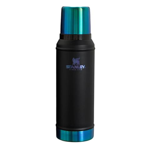 Stanley Classic Legendary Bottle 1 qt | Insulated Wide Mouth Vacuum Bottle | Stainless Steel Thermos for Cold & Hot Beverages | Black Chroma