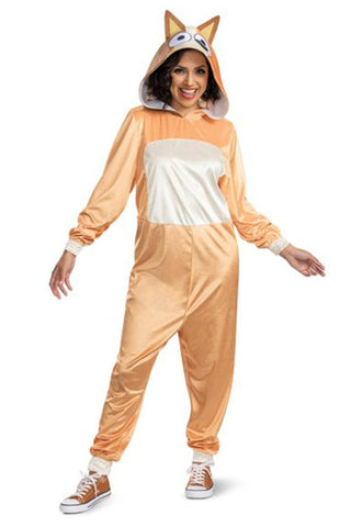 Disguise Bluey Chilli Costume, Official Bluey Mom Adult Costume and Headpiece, Size (8-10)