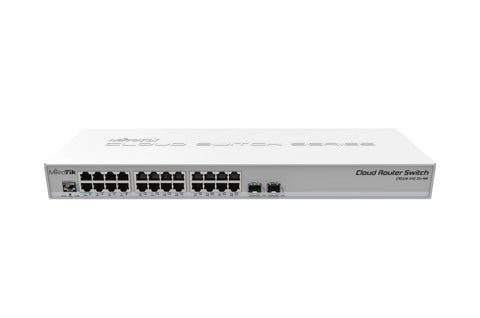 Mikrotik CRS326-24G-2S+RM network switch L2 Gigabit Ethernet (10/100/1000) Grey Power over Ethernet (PoE)