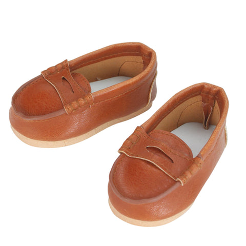 Sophia's 2 Pack of Shoes includes Slip On Loafers and High Top Shoes for 18 Inch Boy Dolls, Brown/Blue
