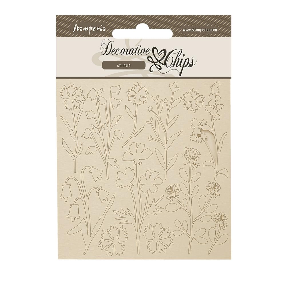 Stamperia Decorative Chips, Beige, One Size