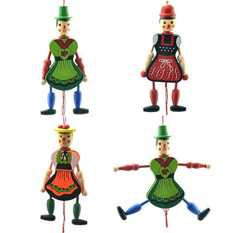 4pcs Wooden String Child Halloween