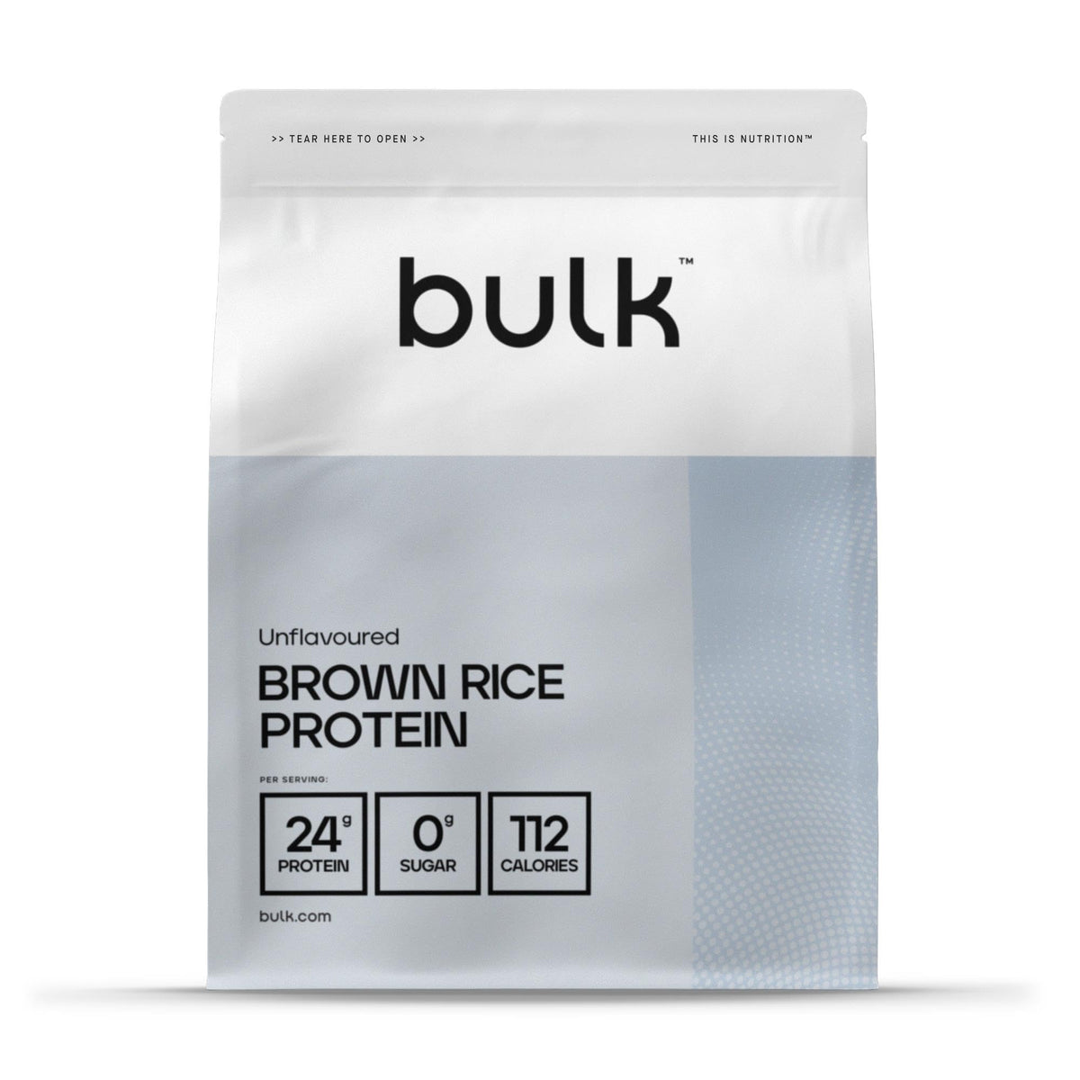 Bulk Brown Rice Protein Powder, Vegan Protein Shake, Unflavoured, 1 kg, Packaging May Vary