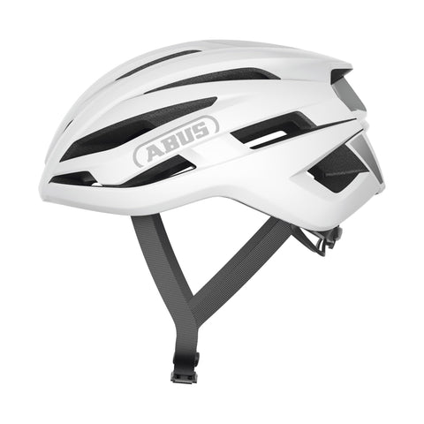 ABUS StormChaser ACE Racing Bicycle Helmet - Lightweight Road Bike Helmet for Bike Racing, Gravelbike Touring and Cyclocross for Women and Men - Size S, White