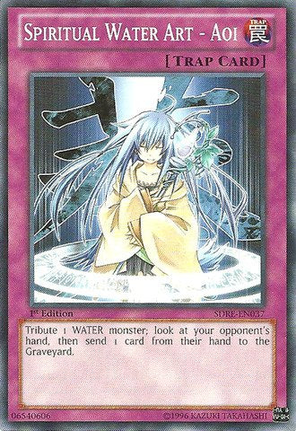 Yu-Gi-Oh! - Spiritual Water Art - Aoi (SDRE-EN037) - Structure Deck: Realm of The Sea Emperor - 1st Edition - Common