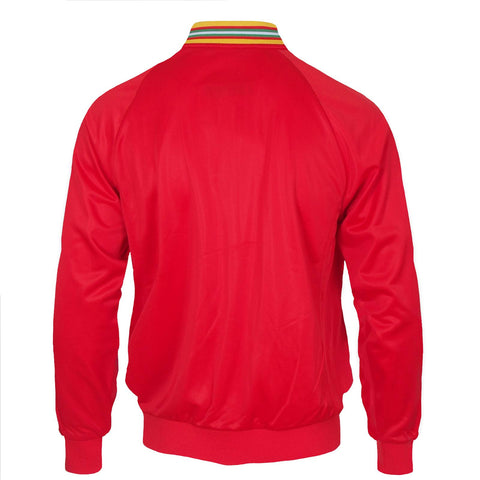 Wales Cymru FAW Official Football Gift Mens Retro Track Top Jacket Red Large