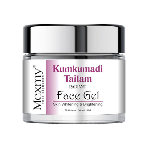 Mexmy Pure Kumkumadi Tailum Daily Face Gel with Saffron And Aloe Vera - For Hydrating Skin & Brightening - Non Sticky - Light & Quick Absorbing - No Parabens, Silicones, Synthetic Fragrance - 100mL