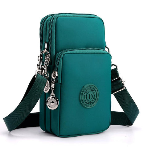JANKS Small Crossbody Bags for Women Mini Cell Phone Purses with Crossbody Strap Phone Wallet Shoulder Bag Nylon Arm Bag for Women
