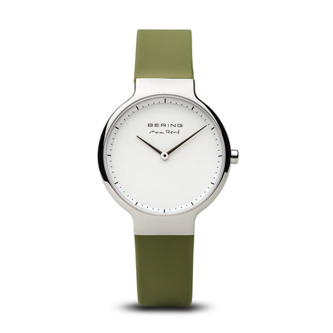 BERING Women Analog Quartz Max RenÃ© Collection Watch with Silicone Strap and Sapphire Crystal 15531-800