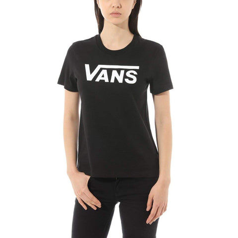 Vans Women's Flying V Crew Tee T-Shirt, Black (Black Blk), 10 (Size:M)