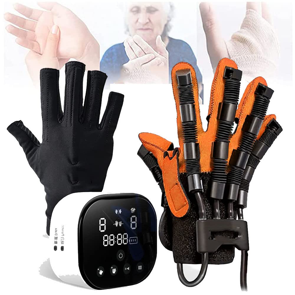 SHENGSHIYU Children's Electric Rehabilitation Robot Gloves | Hand Function Rehabilitation Robot Gloves | Stroke Hemiplegia Hand Function Recovery Finger Rehabilitation Gloves,RightHand-5age(child)