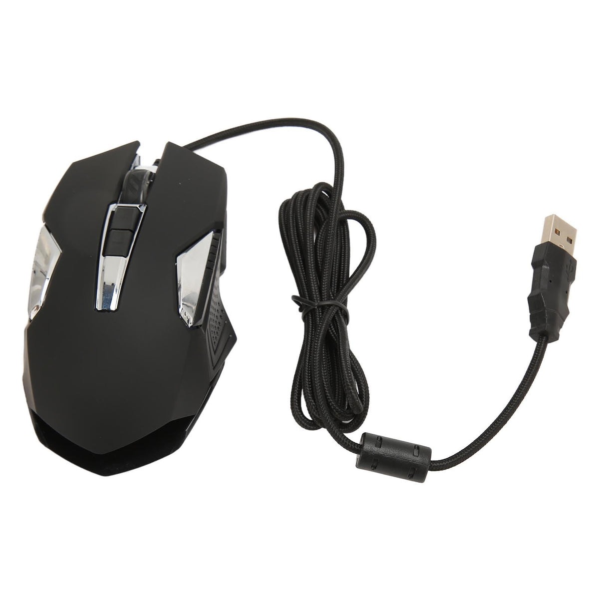 Zunate RGB Gaming Mouse, Multifunction Ergonomic 7200 DPI Wired Optical Gaming Mouse with Programmable Buttons and Backlight, for Computer Games, Work (Black)
