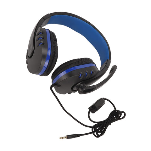 Computer Headset, 3.5mm Noise Filtering Adjustable Volume Gaming Headset Retractable Padded Headband Soft Ear Cups for School