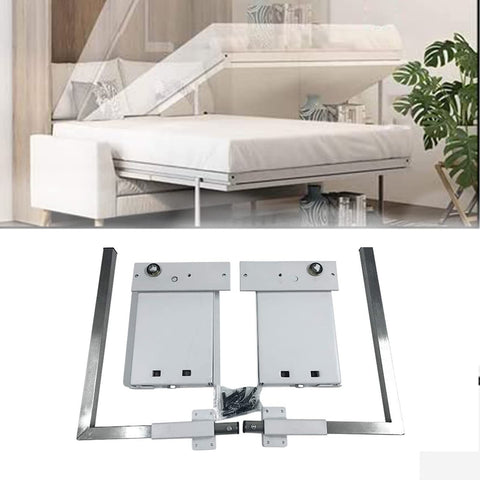 Horizontal Wall Bed Springs Mechanism Hardware Kit, Heavy Duty Bed Support Hardware DIY Kit for Twin Size Bed, King