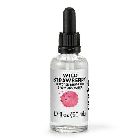 aarke Flavor Drops for Sparkling and Carbonated Water, Zero-Sugar and Dye Free, No Artificial Sweeteners, Zero Calories, Natural Flavors, Bottle Capacity 50 mL / 1.7 fl oz (Wild Strawberry)