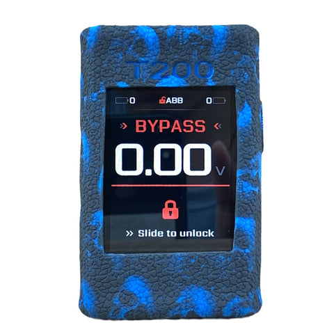 WratryParts Silicone Case Compatible with Geekvape Aegis T200 Mod Kit | Protective, Durable Skin, Sleeve, Cover, Wrap, Gel, Case shield (Skull Blue)