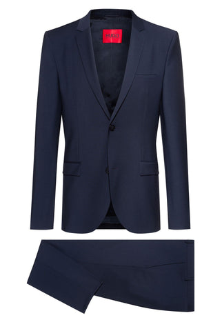 HUGO Men's Arti/Hesten212x Suit-Skirt Set, Dark Blue405, 52