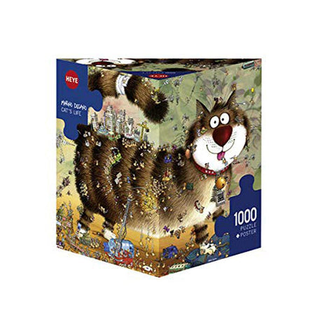 Heye Cat's Life 1000 Piece Marino Degano Jigsaw Puzzle