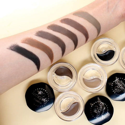 Eyebrow Gel Set - Eyebrow Cream + Clear Styling Eyebrow Gel, Waterproof Eyebrow Gel High Pigment Long Lasting Natural Eyebrow Makeup, suitable for everyone (05#)