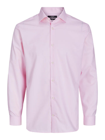 JACK & JONES Men's Jprblaparker Shirt L/S Noos Hooded Sweatshirt, Pink Nectar, XXL