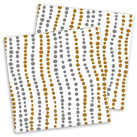 Metallic Dot Luncheon Napkins | Pack of 16 | Party Supply