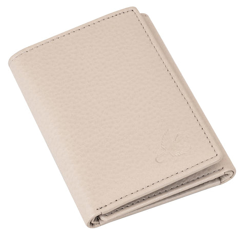 HORNBULL Trifold Genuine Leather Wallet, Creamy White, Casual