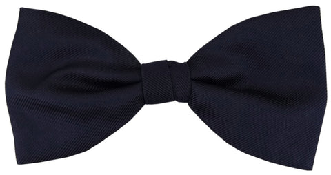 TigerTie Designer silk bow tie in marine black blue monochrome with schräger Rippe - bow tie 100% pure silk + Aufbewahrungsbox