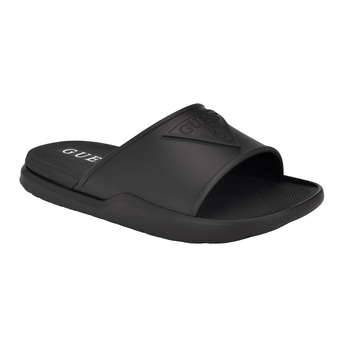 Guess Men's MAROCK Slide Sandal, Black 001, 10