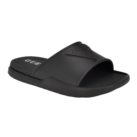 Guess Men's MAROCK Slide Sandal, Black 001, 10
