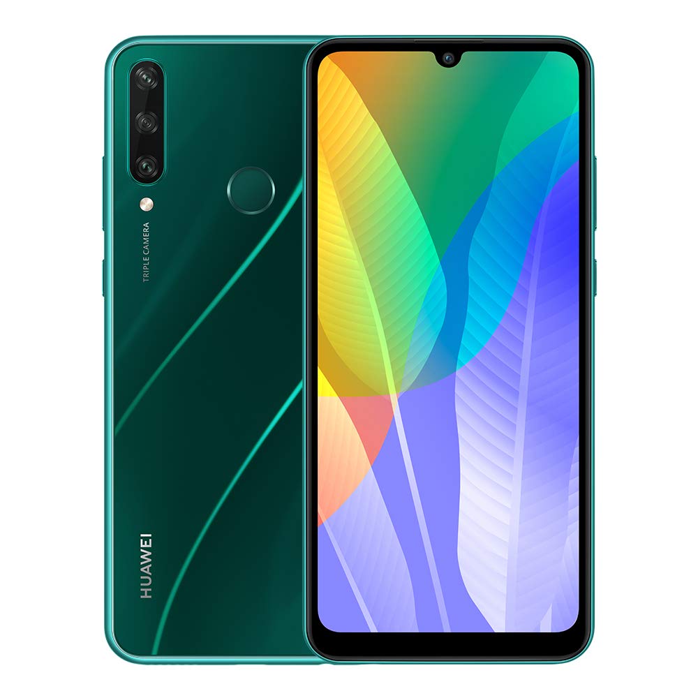 HUAWEI Y6p - 64 GB Smartphone with 6.3" Dewdrop Display, 13MP Triple Camera, 5000 mAh Large Battery, Octa-core Processor, SIM Free Android Mobile Phone, 3 GB RAM, Dual SIM, Green