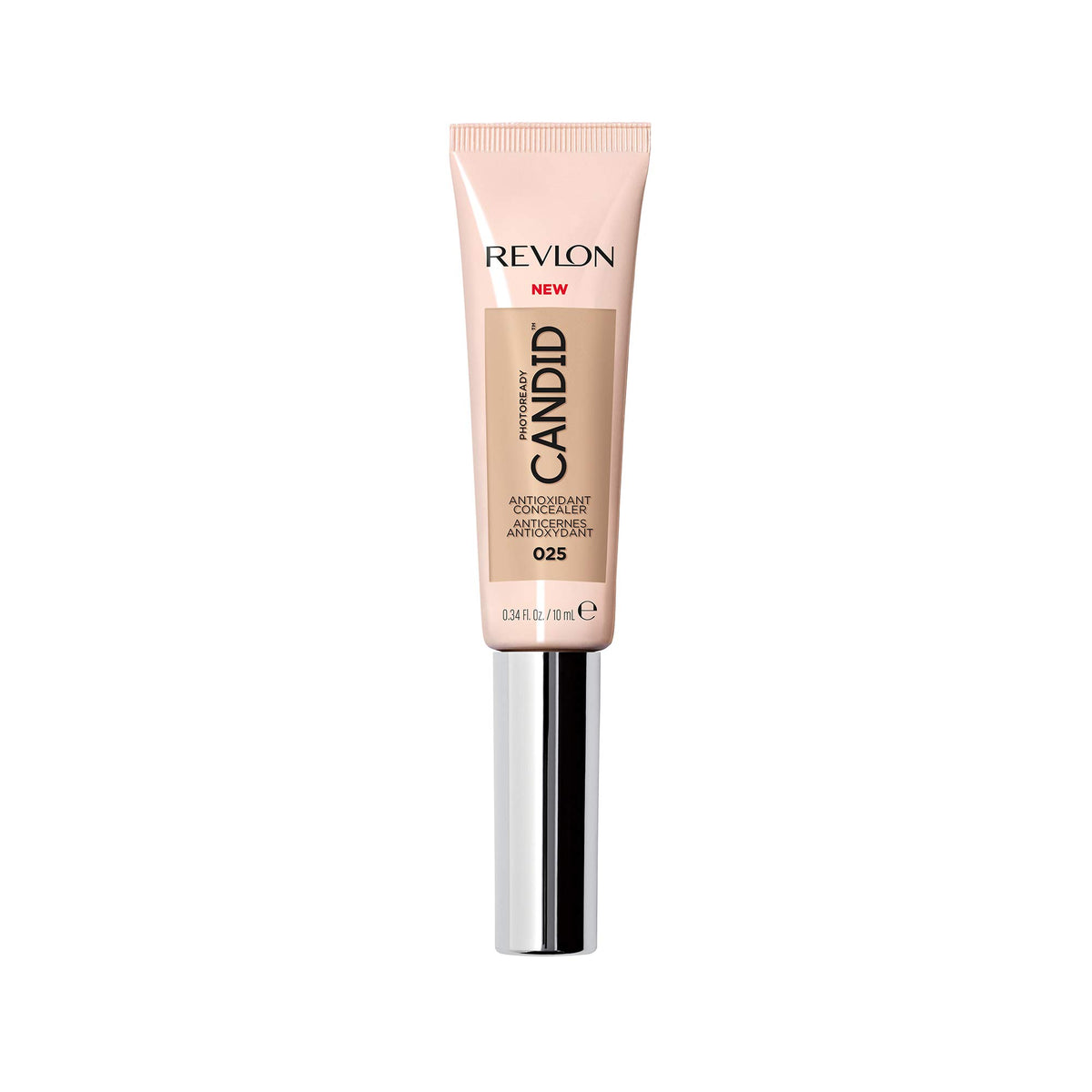 Concealer Stick by Revlon, PhotoReady Candid Face Makeup with Anti-Pollution & Antioxidant Ingredients, Longwear Medium-Full Coverage Infused with Caffine, Natural Finish,Oil Free, 025 CrÃ¨me BrÃ»lÃ©e, 0.34 Fl Oz
