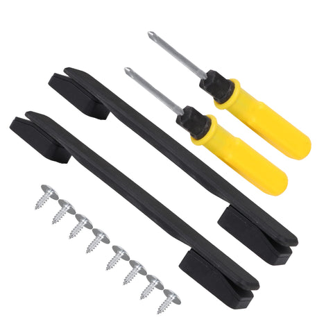 BQLZR Black Flexible Suitcase Handle Carry Strap Grip Part 7.8 inches B115 Pack of 2