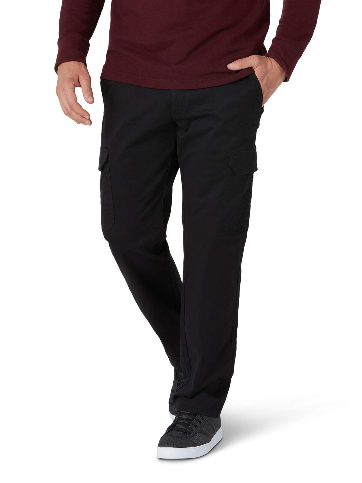 Lee Men's Extreme Motion Twill Cargo Pant Buddy Black 40W x 34L