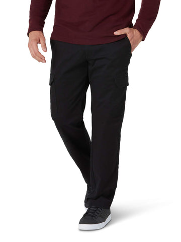 Lee Men's Extreme Motion Twill Cargo Pant Buddy Black 38W x 30L