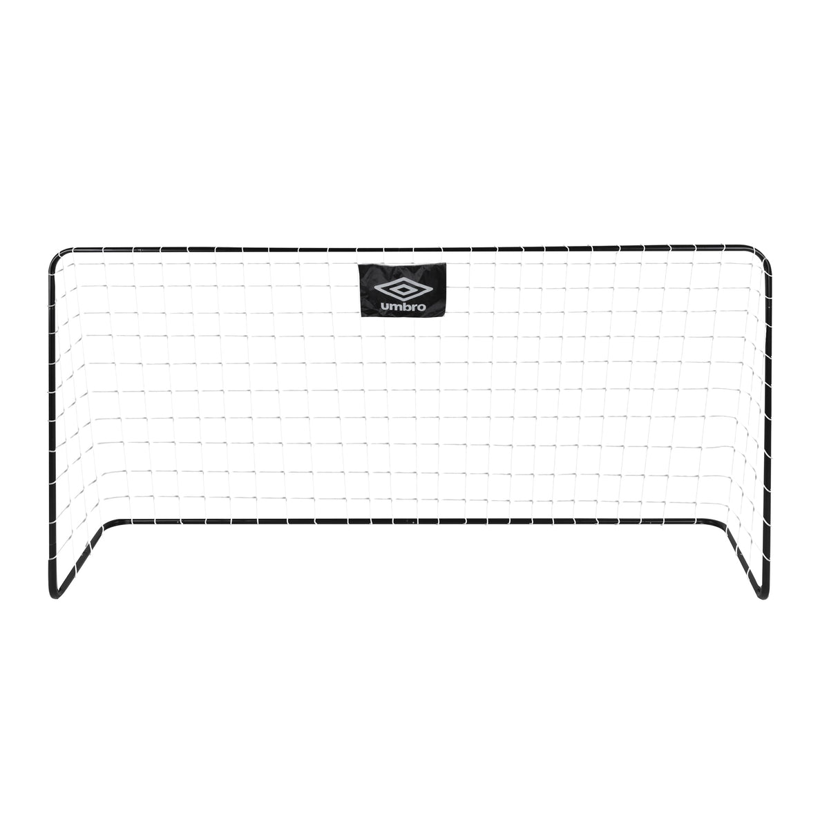 Umbro Football Goal - 182 x 122 x 61 cm - Metal - Includes 2 Ground Hooks - Black