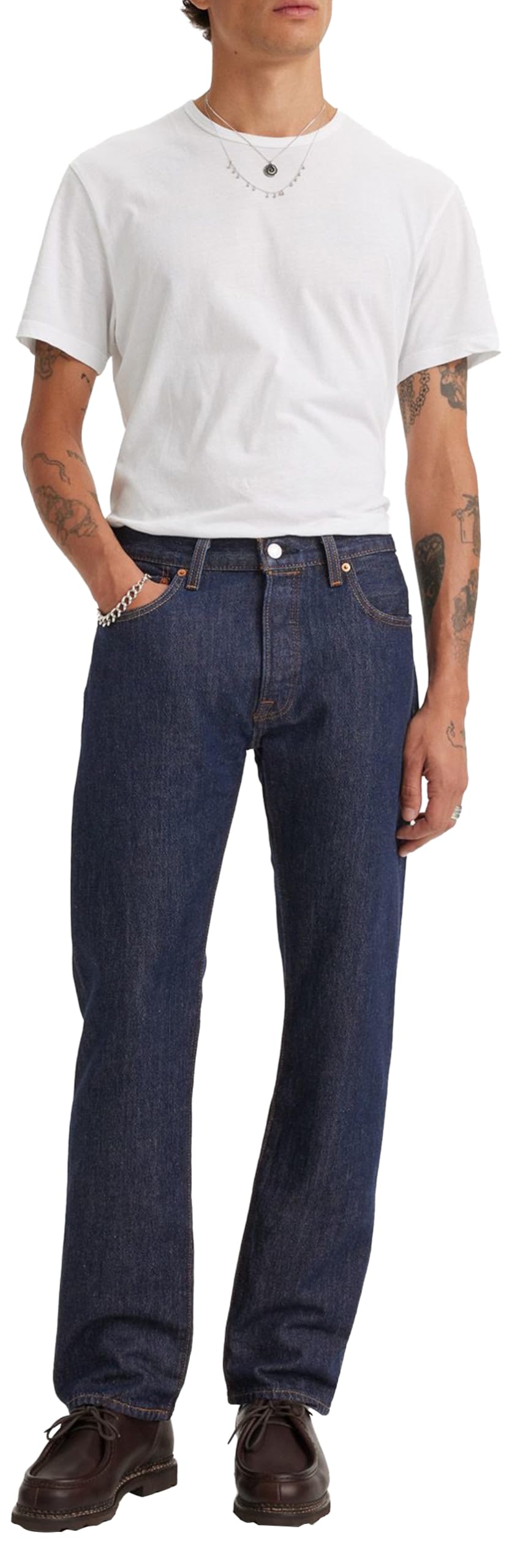 Levi's Men's 501 Jean, Rinse, 34W x 34L