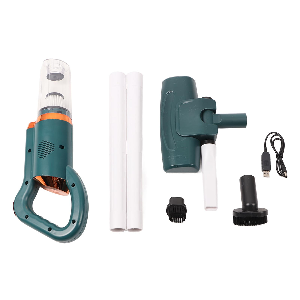 Tnfeeon Lightweight Stick Vacuum with Strong Suction Cordless Vacuum Cleaner with 8500PA Suction Power and 500ml Cup, Perfect for Hard Floors and Carpets (Green)