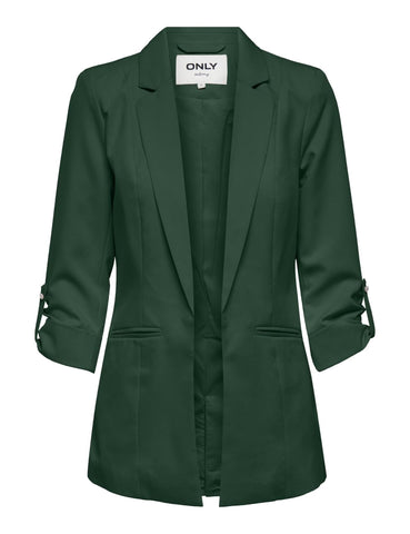 ONLY Women's Onlkayle-orleen 3/4 Blazer TLR Noos, dunkelgr&uumln, 8