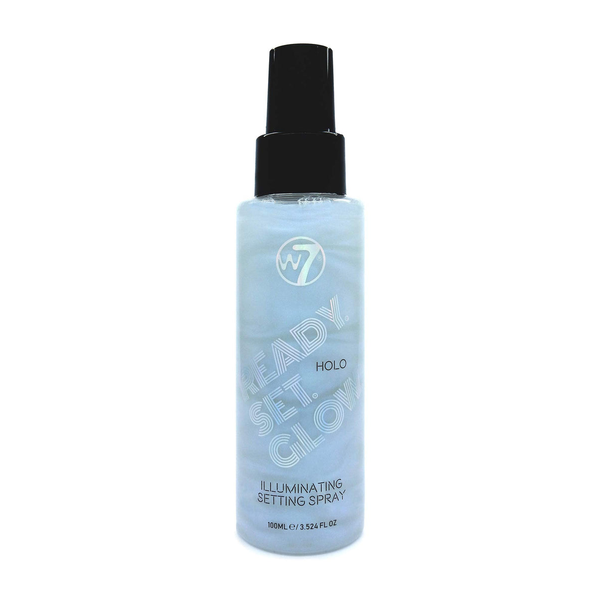 W7 Ready Set Glow Makeup Setting Spray - Shimmer Finish - Long-Lasting, Ultra-Fine Formula (Holo)