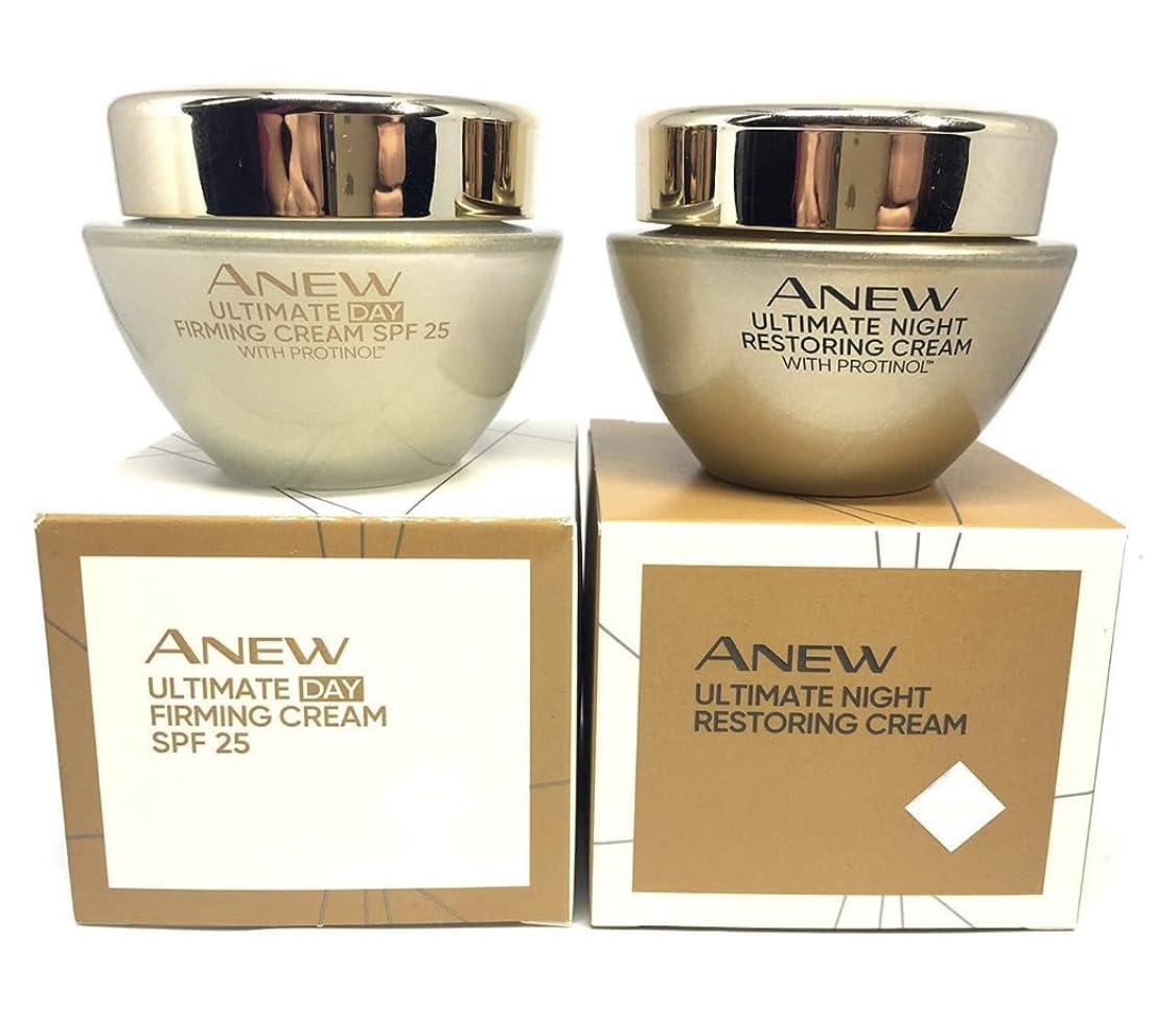 Anew Ultimate Day and Night Creams, Anew Ultimate Skin Care Set (For 40-55 Years Old) Anew Ultimate Skin Care Set (For 40-55 Years Old) (Pack of 2)