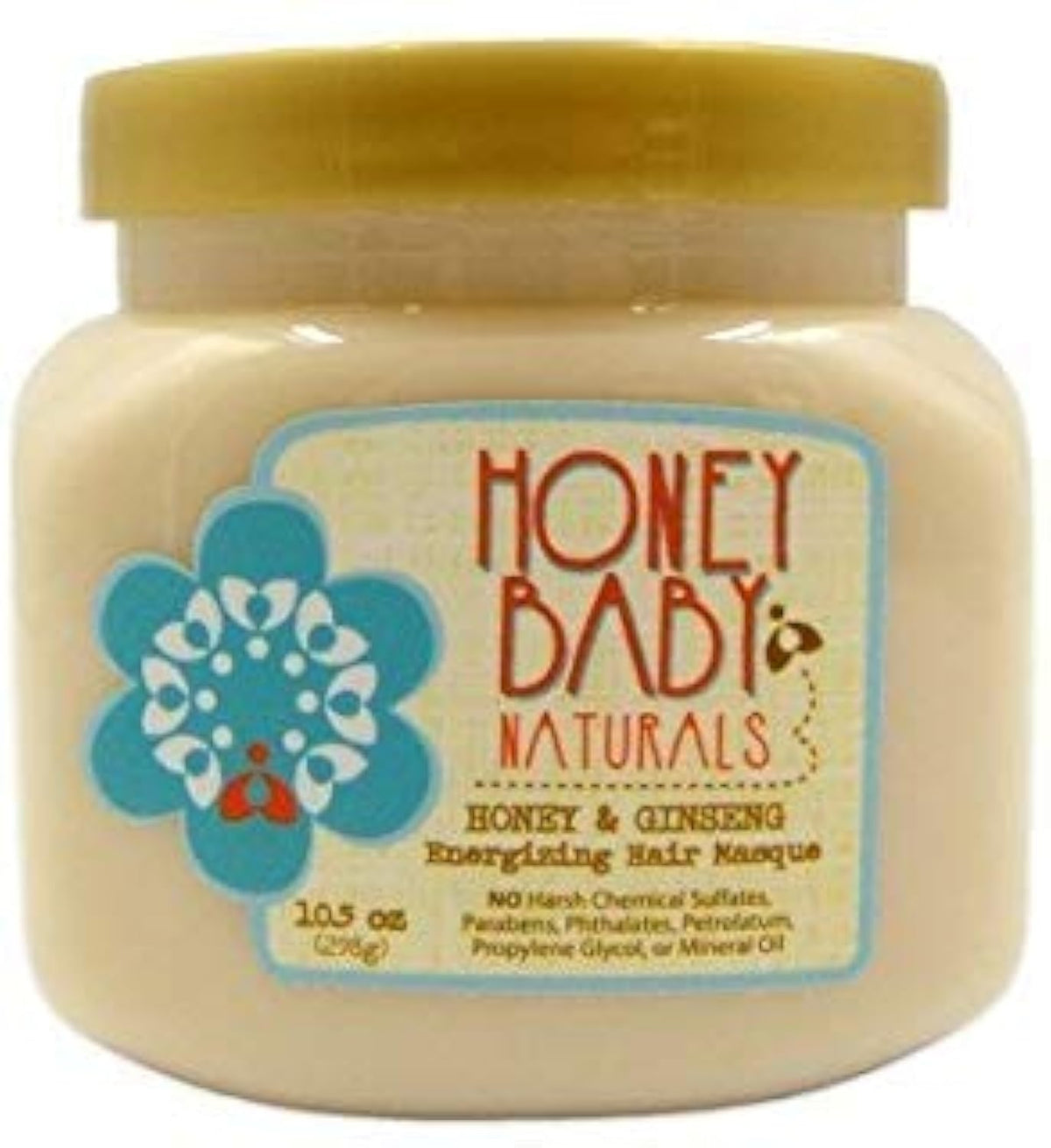 honey baby naturals Honey & Ginseng Energizing Hair Masque - 10.5oz